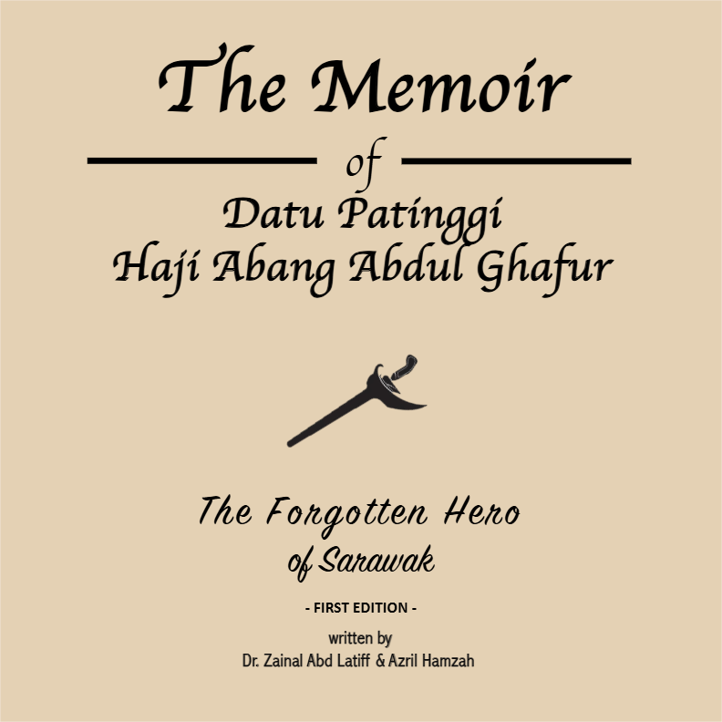 Rekaan kulit buku premium hardcover The Memoir of Datu Patinggi Ghafur